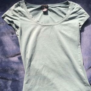 Form Fitting Scoop Neck